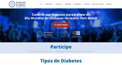 Desktop Screenshot of diamundialdodiabetes.org.br