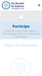 Mobile Screenshot of diamundialdodiabetes.org.br
